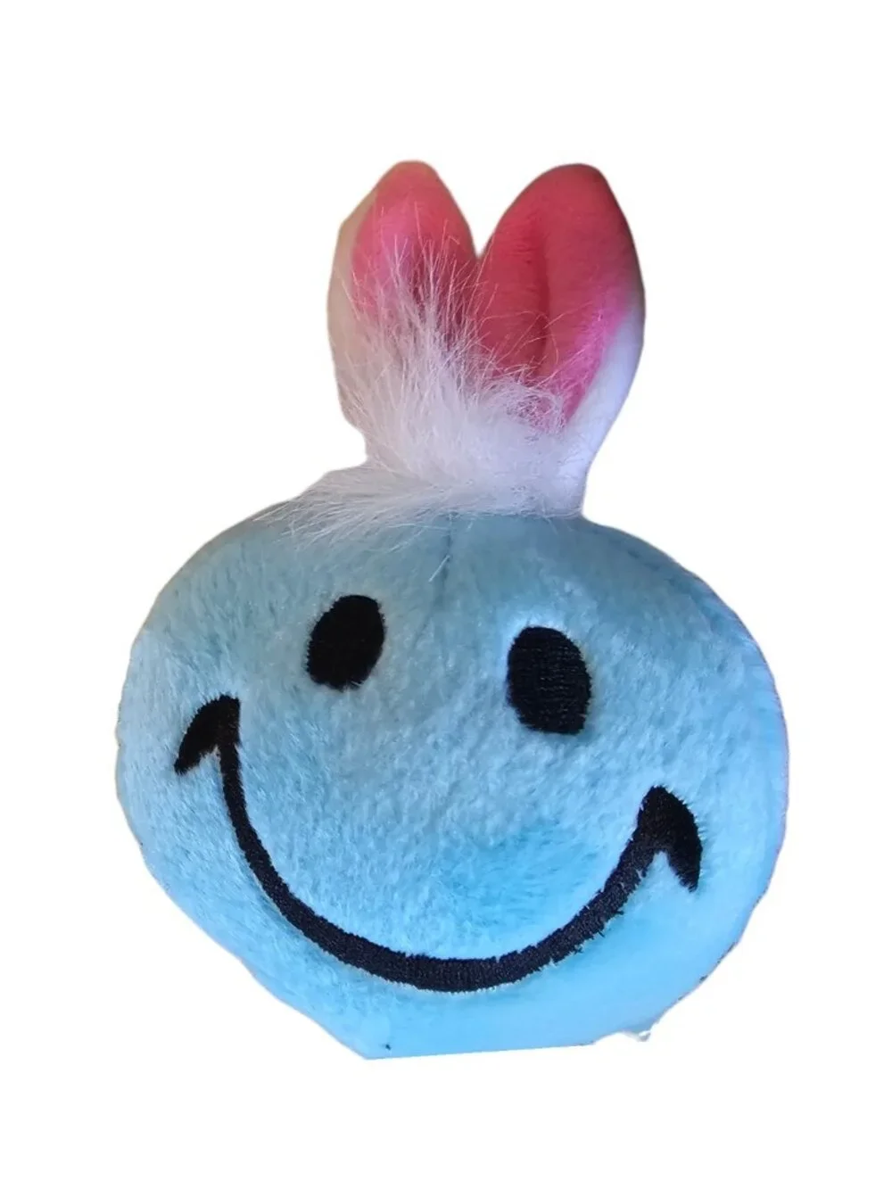 VTG MTY Smiley Face Blue Bunny‎ Plush Rabbit Ball 90s